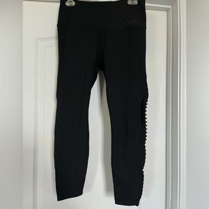 Nike Dri-Fit Black Legging Leg Cut Out Large